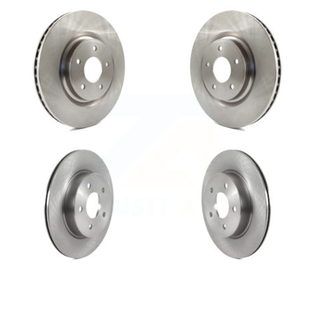 Front Rear Disc Brake Rotors Kit For 2019 Nissan Rogue FULL HYBRID EV-GAS (FHEV) engine K8-102455