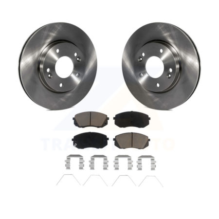 Front Disc Brake Rotors And Ceramic Pads Kit For 2022 Hyundai Kona AWD with 2.0L K8C-103275