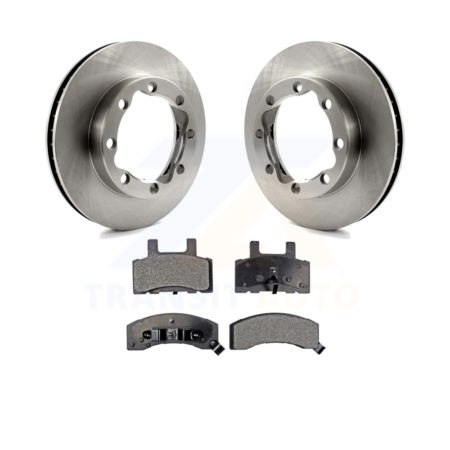 Front Brake Rotor Ceramic Pad Kit For Chevrolet K2500 Dodge Ram 2500 K1500 Suburban Tahoe K8T-100010