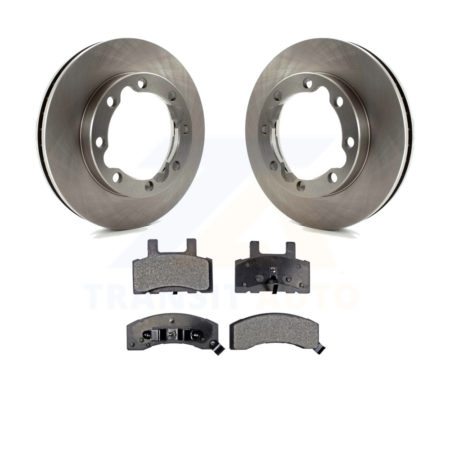 Front Disc Brake Rotors And Ceramic Pads Kit For Dodge Ram 2500 K3500 3500 Chevrolet GMC K8T-100011