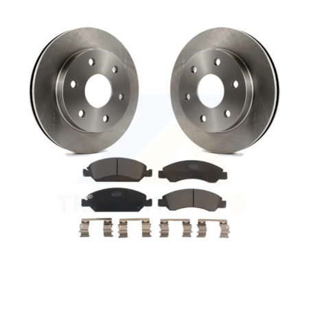 Front Disc Brake Rotors And Ceramic Pads Kit For 2007 GMC Sierra 1500 rear brakes K8T-100018
