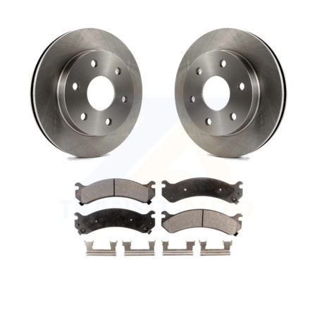 Front Disc Brake Rotors & Ceramic Pad Kit For 2006-2006 Chevrolet Express 2500 GMC Savana K8T-100019