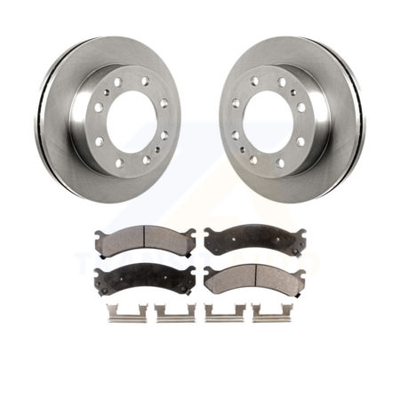 Front Brake Rotor Ceramic Pad Kit For Chevrolet Express 3500 GMC Savana Silverado HD 4500 K8T-100024