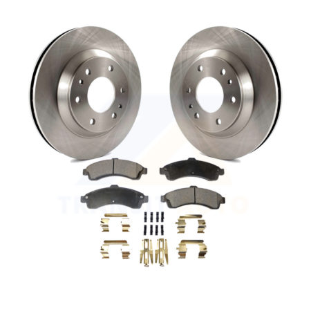 Front Brake Rotor Ceramic Pad Kit For Chevrolet Trailblazer GMC Envoy Buick Rainier Isuzu K8T-100025