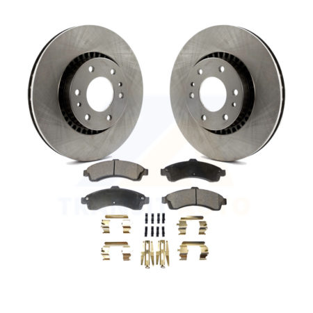 Front Brake Rotors & Ceramic Pad Kit For Chevrolet Trailblazer GMC EXT Envoy XL Buick XUV K8T-100027