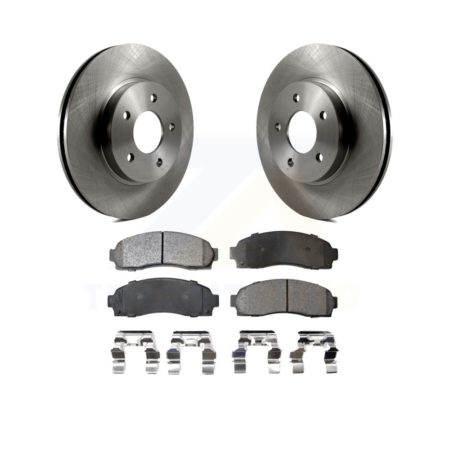Front Disc Brake Rotor & Ceramic Pad Kit For Saturn Vue Chevrolet Equinox Pontiac Torrent K8T-100029