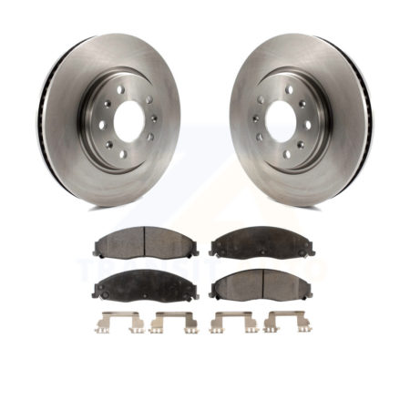 Front Disc Brake Rotors And Ceramic Pads Kit For Cadillac CTS STS K8T-100032