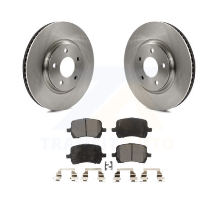 Front Brake Rotor & Ceramic Pad Kit For Chevrolet Malibu Pontiac G6 Cobalt Saturn Aura G5 K8T-100036