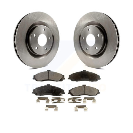 Front Disc Brake Rotors And Ceramic Pads Kit For Chevrolet Corvette Cadillac XLR K8T-100043