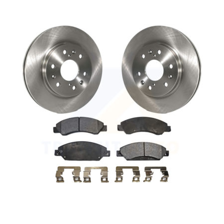 Front Brake Rotor Ceramic Pad Kit For Chevrolet Tahoe GMC Suburban 1500 Yukon Cadillac XL K8T-100046