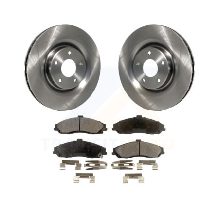 Front Disc Brake Rotors And Ceramic Pads Kit For Chevrolet Corvette Cadillac XLR K8T-100051