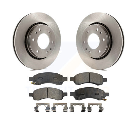 Front Brake Rotor Ceramic Pad Kit For Chevrolet Trailblazer GMC Envoy Buick Rainier Isuzu K8T-100053