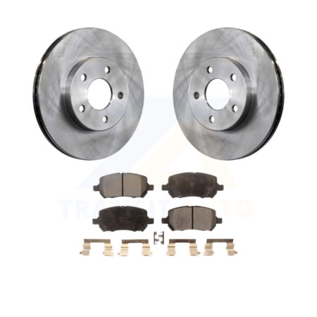Front Disc Brake Rotors And Ceramic Pads Kit For Chevrolet Cobalt Pontiac G5 K8T-100061