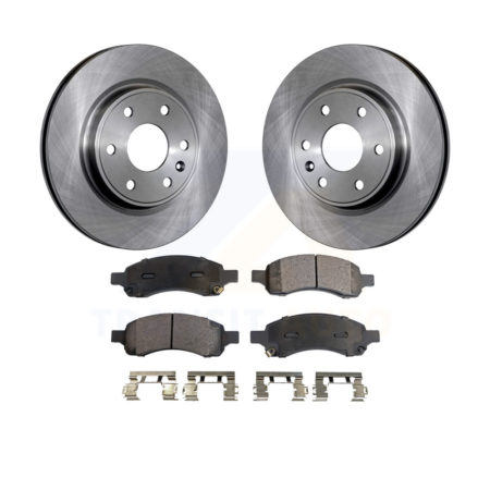 Front Brake Rotors Ceramic Pad Kit For Chevrolet Traverse GMC Acadia Buick Enclave Saturn K8T-100064