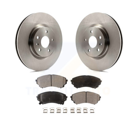 Front Disc Brake Rotors And Ceramic Pads Kit For Cadillac CTS K8T-100067