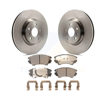 Front Disc Brake Rotors And Ceramic Pads Kit For 2011-2017 Chevrolet Caprice K8T-100068
