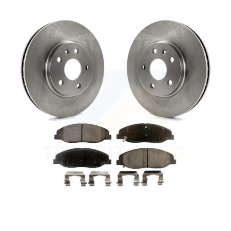 Front Disc Brake Rotors And Ceramic Pads Kit For Cadillac CTS K8T-100072