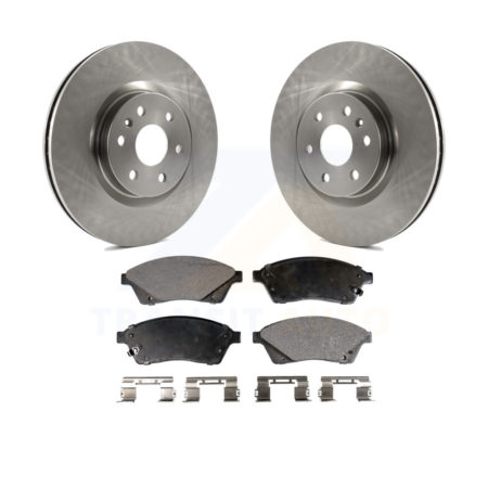 Front Disc Brake Rotors And Ceramic Pads Kit For Cadillac SRX Saab 9-4X K8T-100081