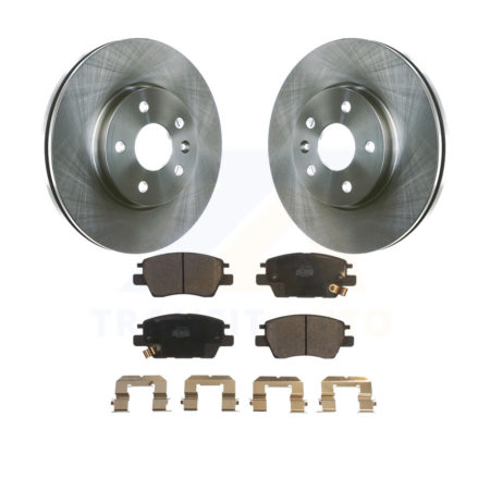 Front Disc Brake Rotors And Ceramic Pads Kit For Chevrolet Cruze Volt Bolt EV EUV K8T-100083