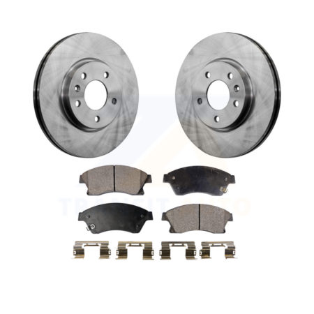 Front Disc Brake Rotors And Ceramic Pad Kit For Chevrolet Cruze Buick Verano Volt Orlando K8T-100087