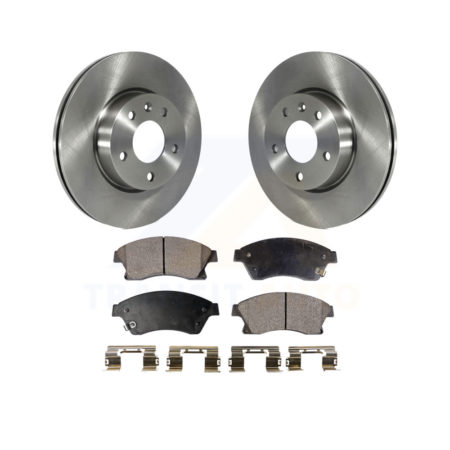 Front Disc Brake Rotors And Ceramic Pads Kit For Cadillac ATS K8T-100091