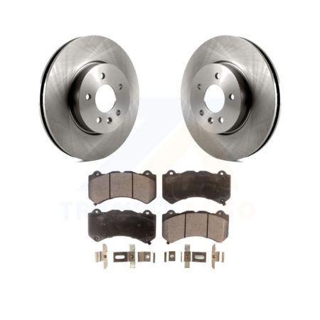Front Disc Brake Rotors And Ceramic Pads Kit For Cadillac ATS V K8T-100093