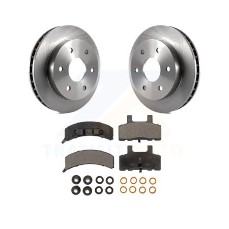Front Disc Brake Rotor Ceramic Pad Kit For Chevrolet K1500 GMC Tahoe K2500 Suburban Yukon K8T-100095