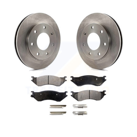 Front Disc Brake Rotors And Ceramic Pads Kit For Ford F-150 F-250 HD Heritage 4WD K8T-100109