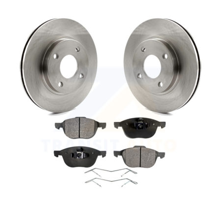 Front Disc Brake Rotor Ceramic Pad Kit For 2004 Ford Focus LX/Mid/High/SE/ZTS/ZTW/ZX3/ZX5 K8T-100117