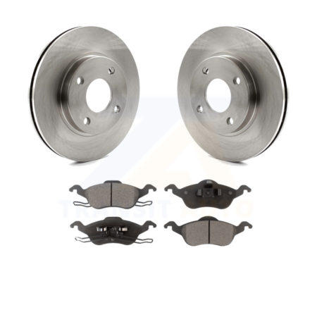 Front Disc Brake Rotors And Ceramic Pads Kit For Ford Focus K8T-100118