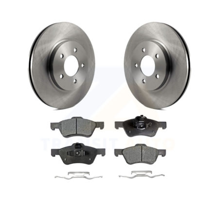 Front Disc Brake Rotors And Ceramic Pad Kit For Ford Escape Mercury Mariner Mazda Tribute K8T-100133
