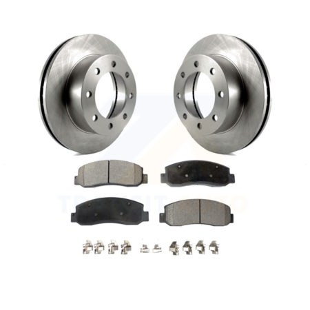 Front Disc Brake Rotors And Ceramic Pads Kit For Ford F-250 Super Duty F-350 K8T-100135