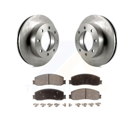 Front Disc Brake Rotors And Ceramic Pads Kit For Ford F-250 Super Duty F-350 4WD K8T-100137
