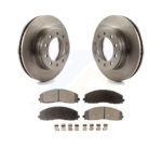 Front Disc Brake Rotors And Ceramic Pads Kit For Ford F-350 Super Duty F-250 K8T-100140