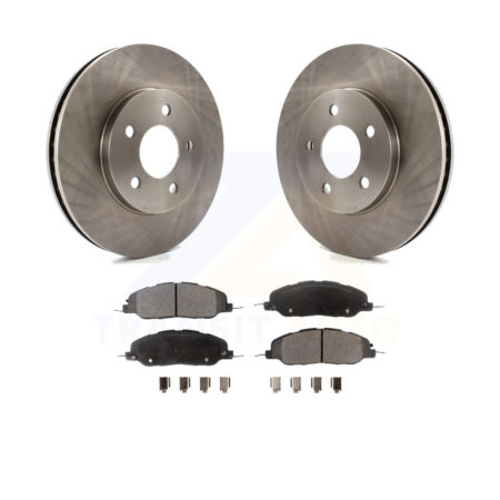 Front Disc Brake Rotors And Ceramic Pads Kit For 2005-2010 Ford Mustang Base K8T-100141