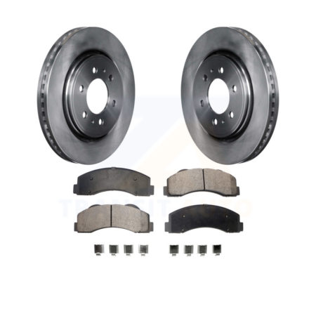 Front Disc Brake Rotors And Ceramic Pads Kit For Ford F-150 Expedition Lincoln Navigator K8T-100152
