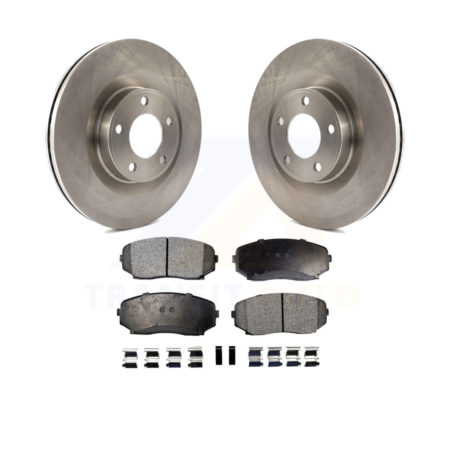Front Disc Brake Rotors And Ceramic Pads Kit For Ford Edge Lincoln MKX K8T-100153