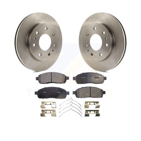 Front Disc Brake Rotors And Ceramic Pads Kit For 2009 Ford F-150 With 7 Lug Wheels K8T-100159