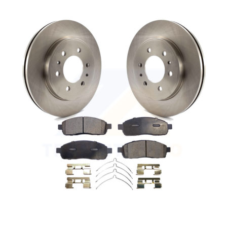Front Disc Brake Rotors And Ceramic Pads Kit For 2009 Ford F-150 With 6 Lug Wheels K8T-100160