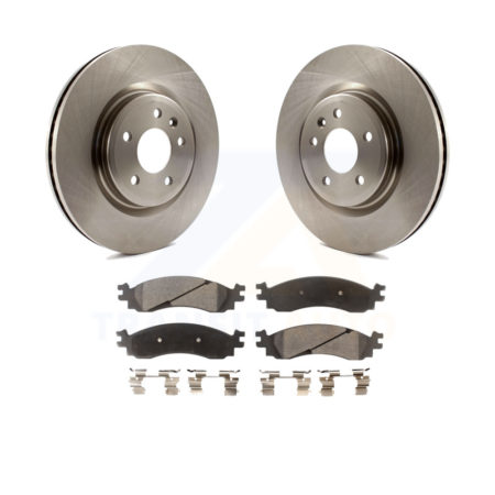 Front Disc Brake Rotors And Ceramic Pads Kit For 2010-2012 Ford Taurus SHO K8T-100161