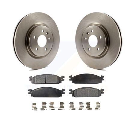Front Disc Brake Rotors And Ceramic Pads Kit For 2009-2010 Lincoln MKS K8T-100162