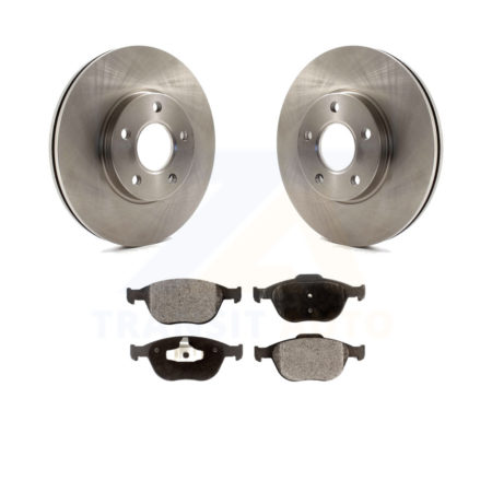 Front Disc Brake Rotors And Ceramic Pads Kit For 2010-2013 Ford Transit Connect K8T-100165