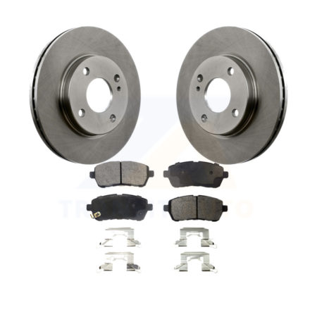 Front Disc Brake Rotors And Ceramic Pads Kit For Ford Fiesta K8T-100168