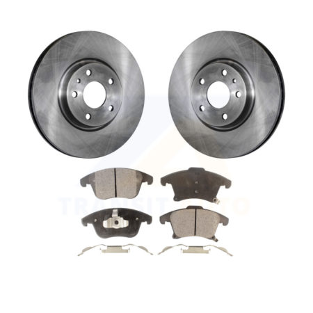 Front Disc Brake Rotors And Ceramic Pads Kit For Ford Fusion Lincoln MKZ K8T-100171