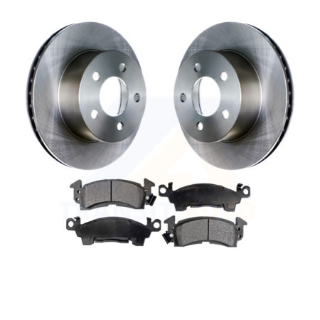 Front Disc Brake Rotor Ceramic Pad Kit For 1991 Jeep Grand Wagoneer 3.203" Overall Height K8T-100181