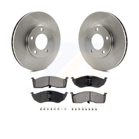 Front Disc Brake Rotor & Ceramic Pad Kit For Dodge Grand Caravan Plymouth Chrysler Town K8T-100182