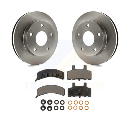 Front Disc Brake Rotors And Ceramic Pads Kit For 1994-1999 Dodge Ram 1500 4WD K8T-100184