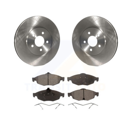 Front Disc Brake Rotors And Ceramic Pads Kit For Chrysler Sebring Dodge Stratus K8T-100189