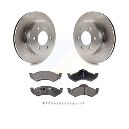 Front Disc Brake Rotors And Ceramic Pads Kit For 2000-2002 Dodge Dakota Durango K8T-100192