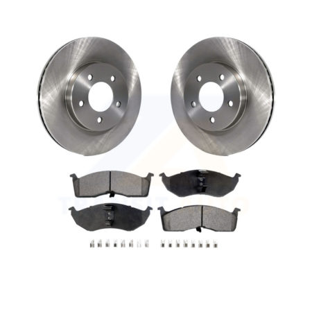 Front Disc Brake Rotors And Ceramic Pad Kit For Chrysler Dodge Intrepid 300M Concorde LHS K8T-100195